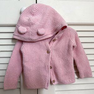 Carters Pink Cardigan with Ears!